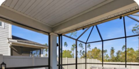 Screened lanai