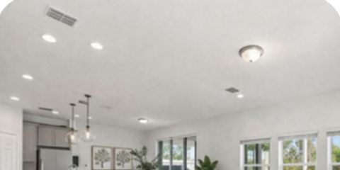 Open kitchen and living area
