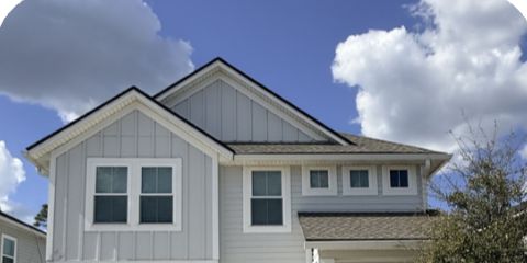 Two-story home exterior